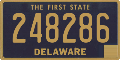 DE license plate 248286