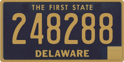 DE license plate 248288