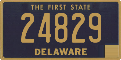 DE license plate 24829