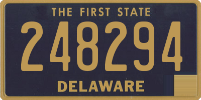 DE license plate 248294