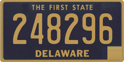 DE license plate 248296
