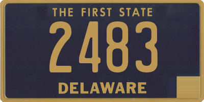 DE license plate 2483