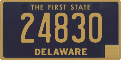 DE license plate 24830