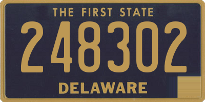 DE license plate 248302