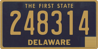 DE license plate 248314