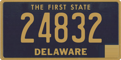 DE license plate 24832