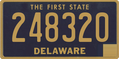 DE license plate 248320