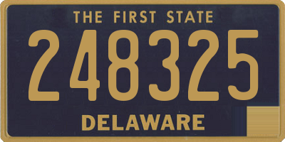 DE license plate 248325