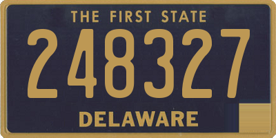 DE license plate 248327