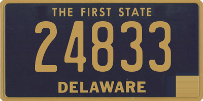 DE license plate 24833