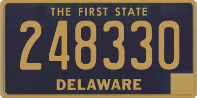 DE license plate 248330