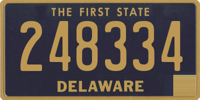 DE license plate 248334