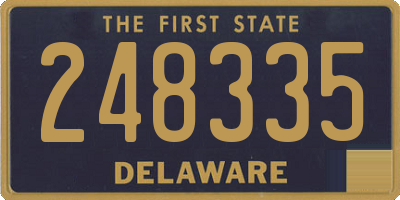 DE license plate 248335