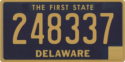 DE license plate 248337