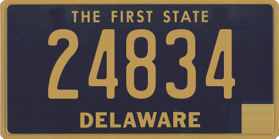 DE license plate 24834