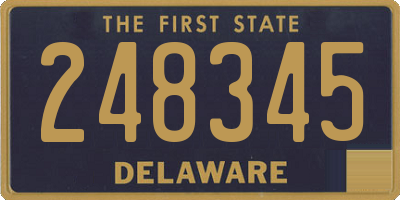 DE license plate 248345
