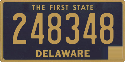 DE license plate 248348