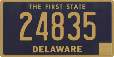 DE license plate 24835