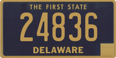 DE license plate 24836