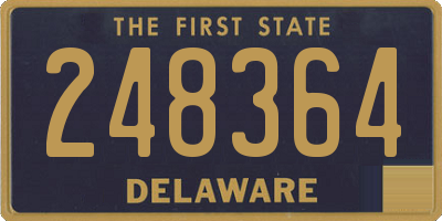 DE license plate 248364