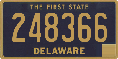 DE license plate 248366