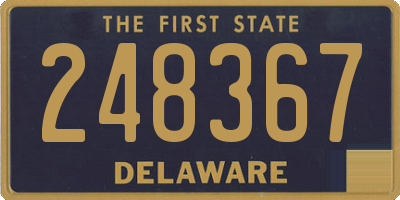 DE license plate 248367