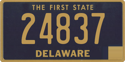 DE license plate 24837