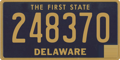 DE license plate 248370