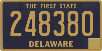 DE license plate 248380