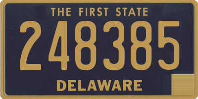DE license plate 248385