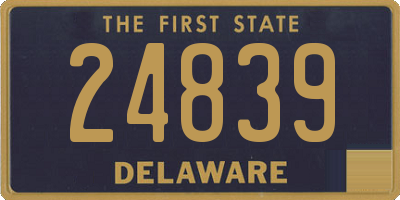 DE license plate 24839