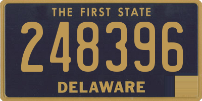 DE license plate 248396