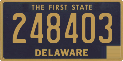 DE license plate 248403