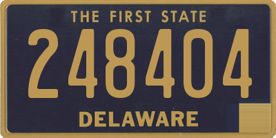 DE license plate 248404