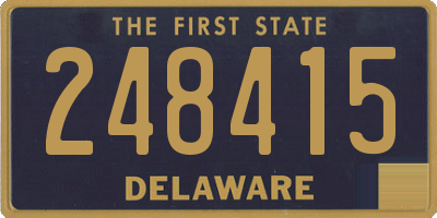 DE license plate 248415