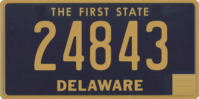 DE license plate 24843