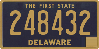 DE license plate 248432