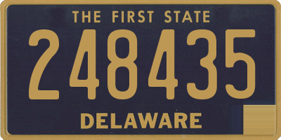 DE license plate 248435