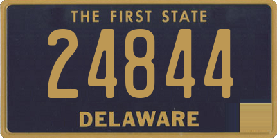 DE license plate 24844