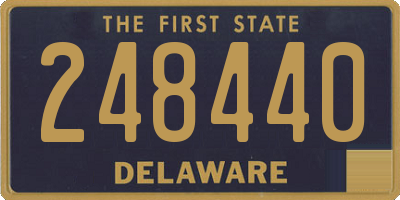 DE license plate 248440