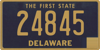 DE license plate 24845