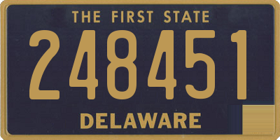 DE license plate 248451