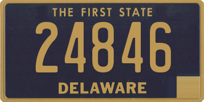 DE license plate 24846