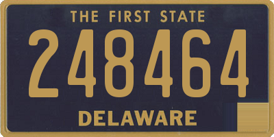 DE license plate 248464