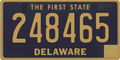 DE license plate 248465