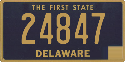 DE license plate 24847