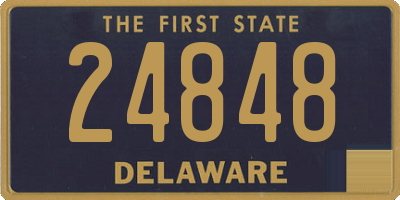 DE license plate 24848