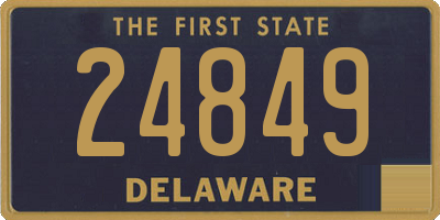 DE license plate 24849