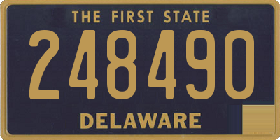 DE license plate 248490