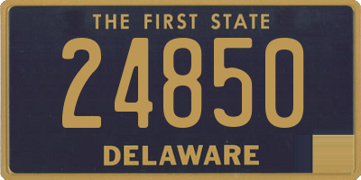 DE license plate 24850